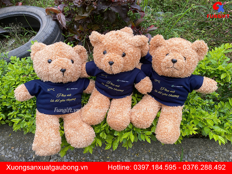 Đặt may in gấu bông số lượng lớn