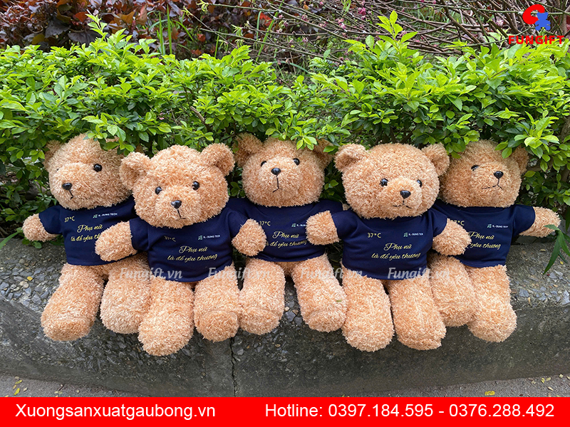 Gấu bông quà tặng 8.3 in logo