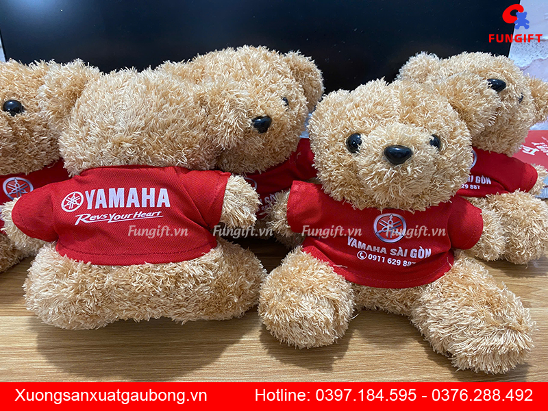 In logo lên gấu bông sản xuất