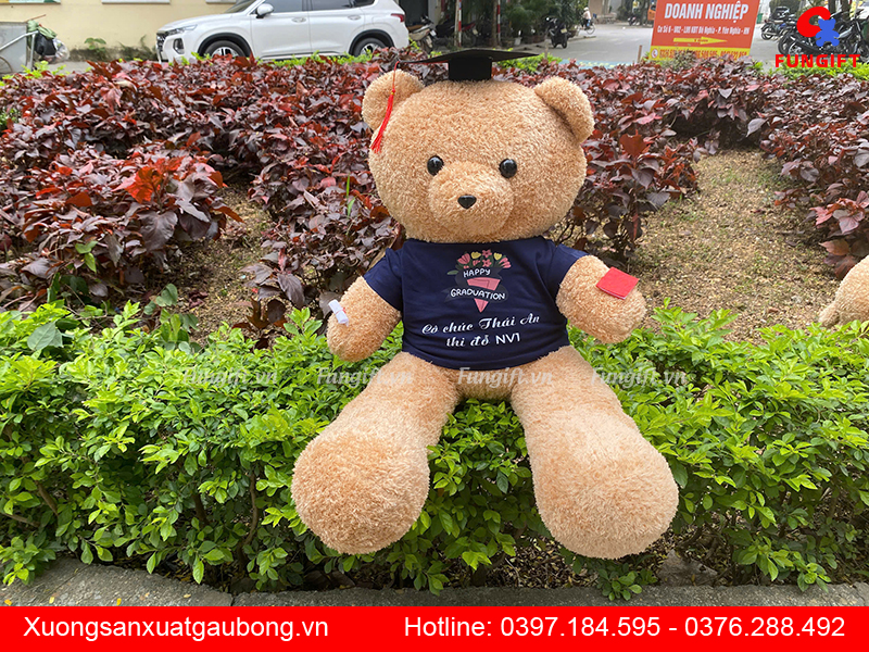 Gấu bông 80cm in theo yêu cầu