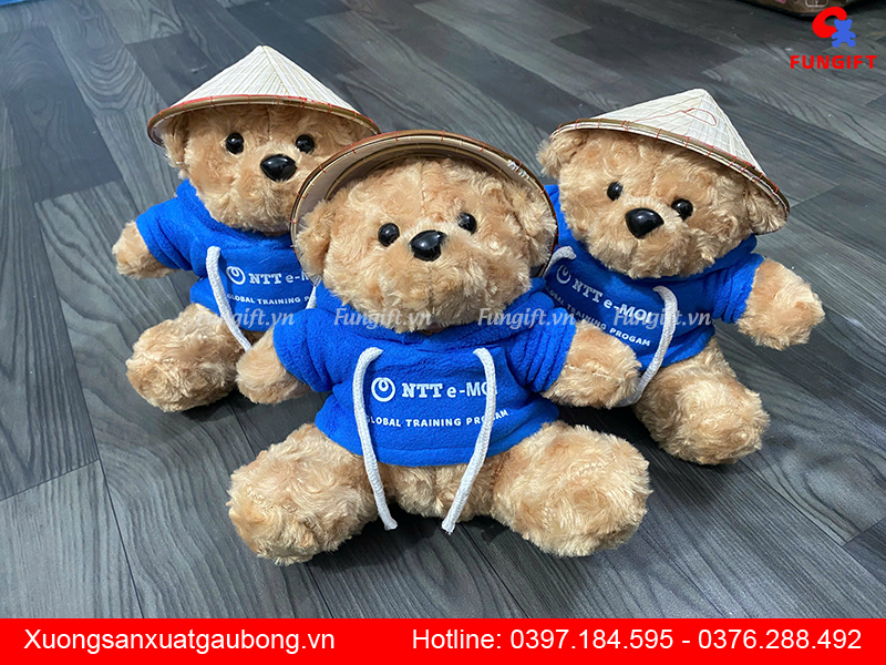 Gấu bông in logo Hà Nội