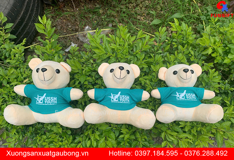 Gấu bông in logo làm quà tặng