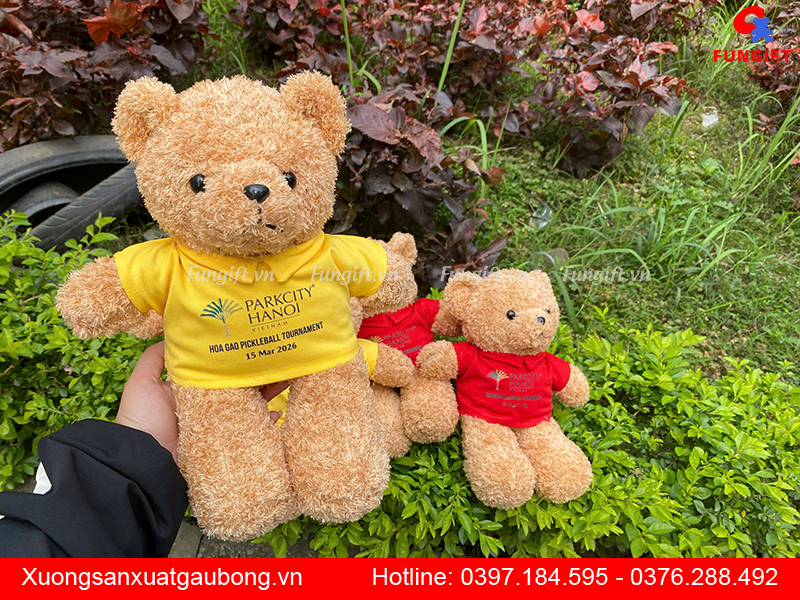 Gấu bông in logo theo yêu cầu