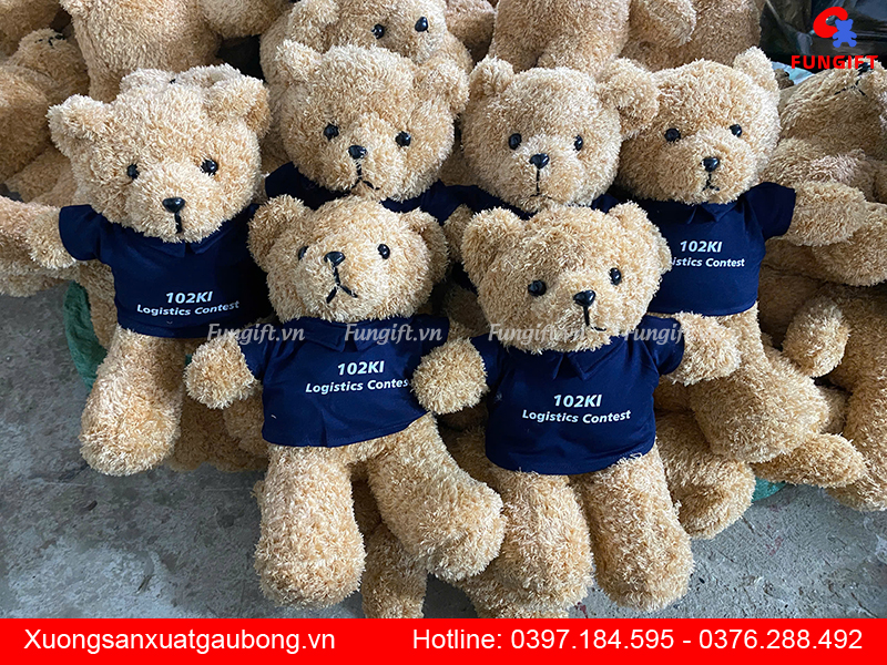 Gấu bông in logo theo yêu cầu