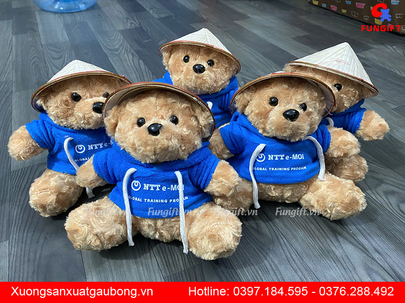 Gấu bông in logo theo yêu cầu