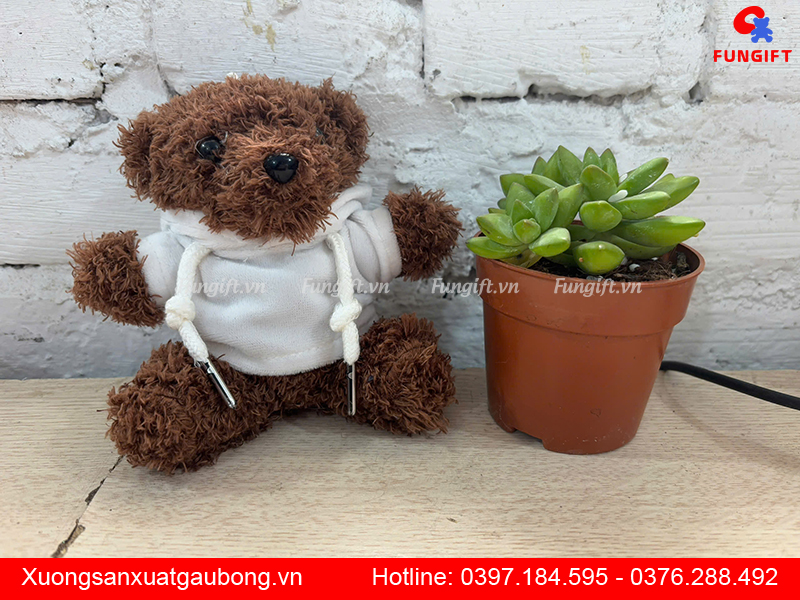Móc khoá gấu bông làm quà tặng doanh nghiệp