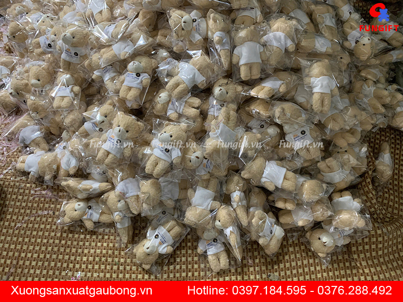 Móc khoá gấu bông quà tặng