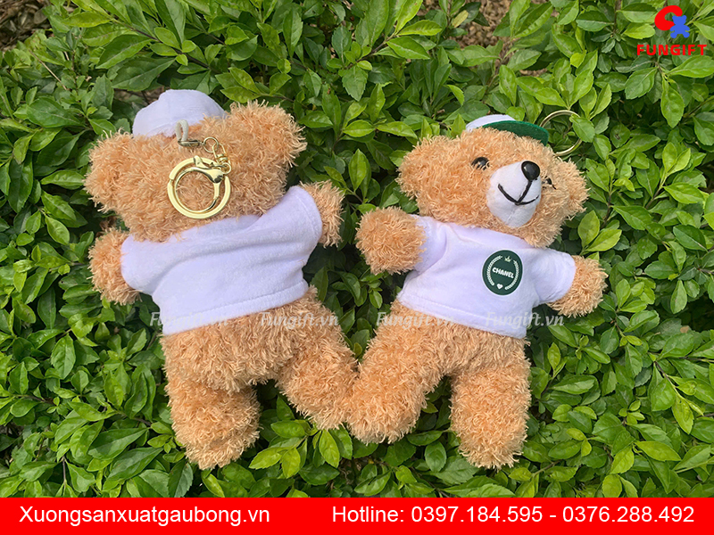 Đặt hàng gấu móc khóa trang trí in giá rẻ