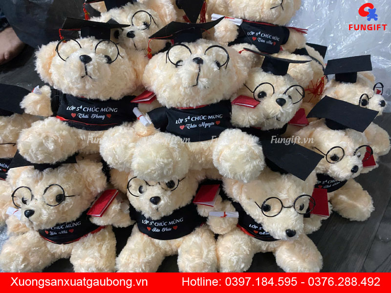 Đặt in gấu cử nhân theo yêu cầu