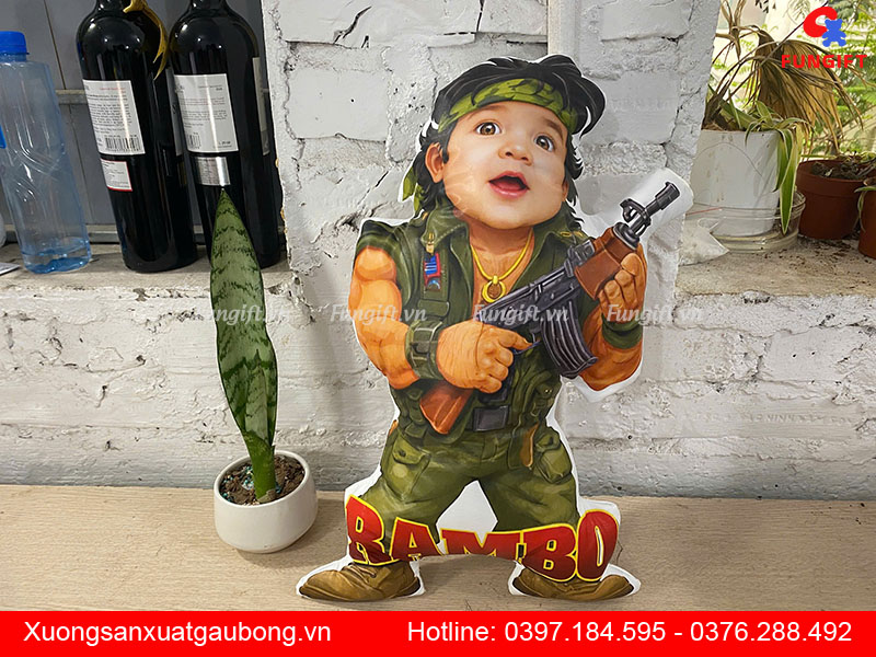 Gấu bông in chuyển nhiệt số lượng ít