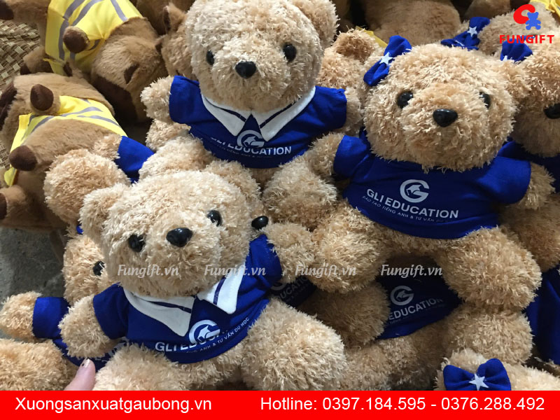 Gấu bông sản xuất in logo