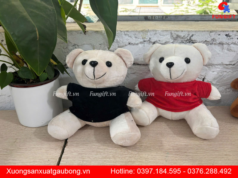 Gấu bông sản xuất in tên làm quà tặng
