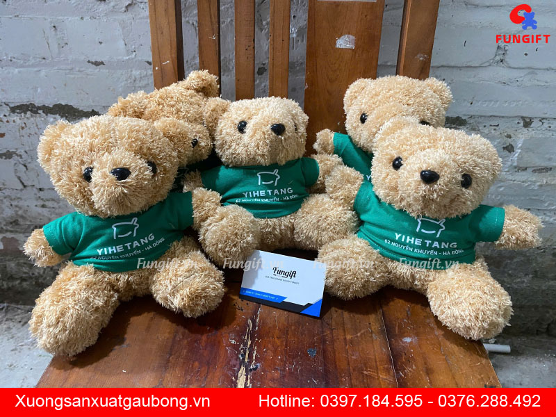 Gấu sản xuất in logo thương hiệu