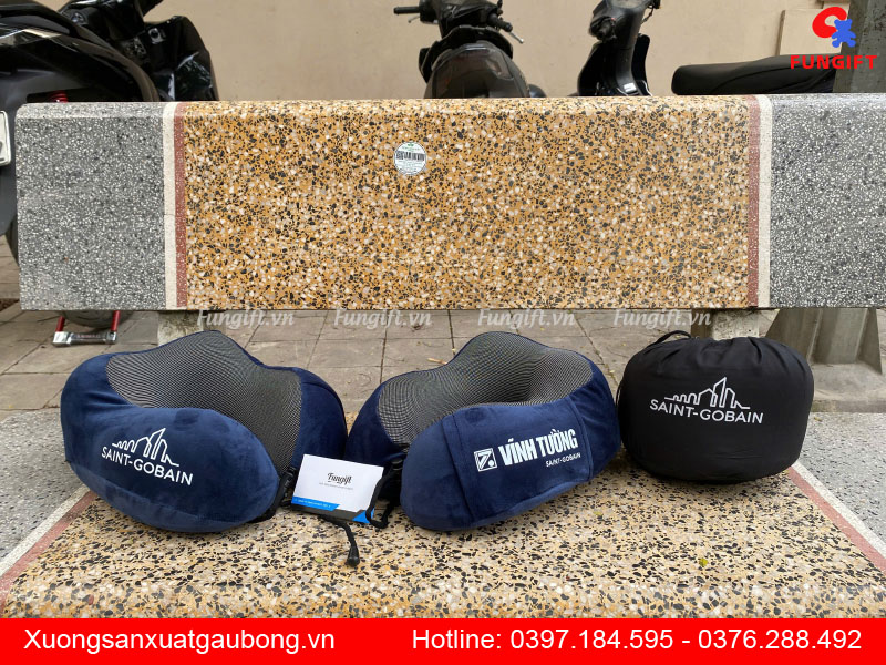 Gối U cao su non in theo yêu cầu