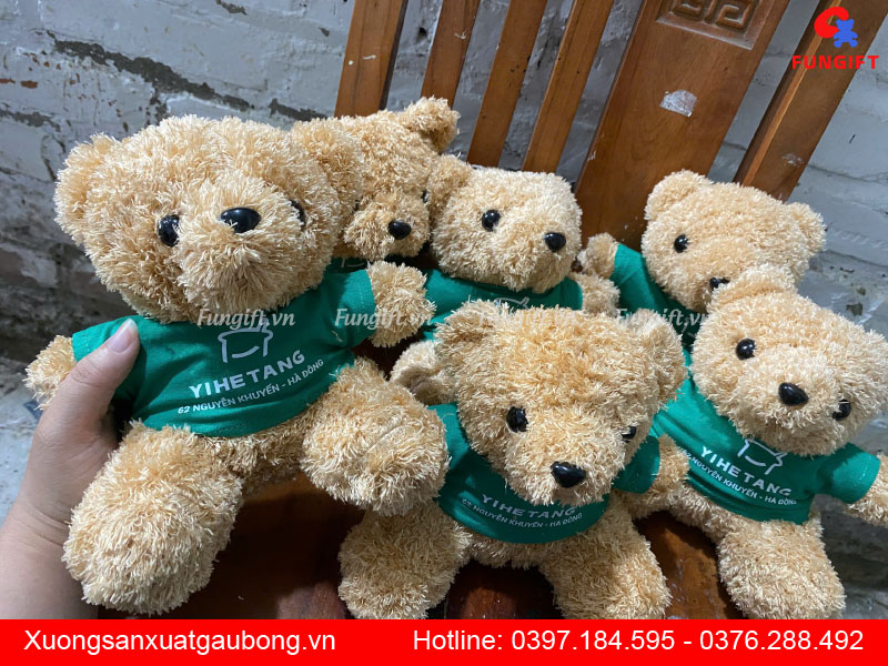 In logo gấu bông sản xuất tại xưởng