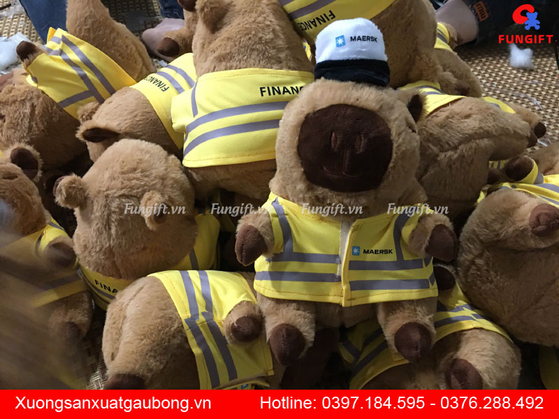 Mẫu capybara nhồi bông in số lượng lớn