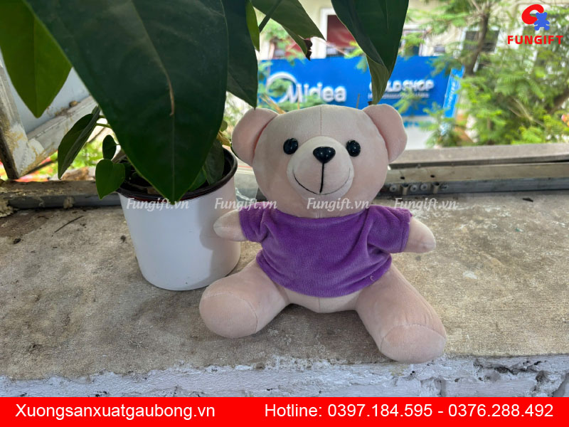 Mẫu gấu bông 20cm in tên cá nhân