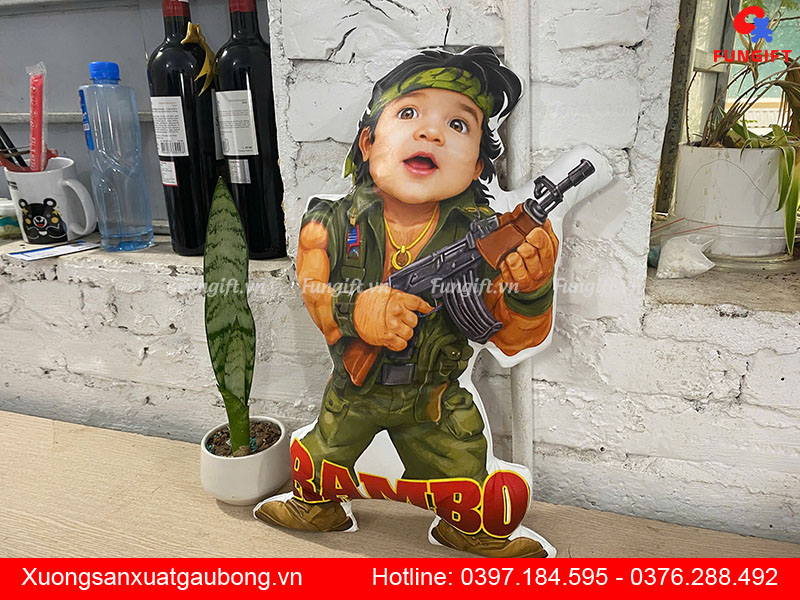 Mẫu gấu bông in làm quà tặng