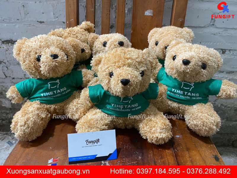 Mẫu gấu bông in logo làm quà tặng
