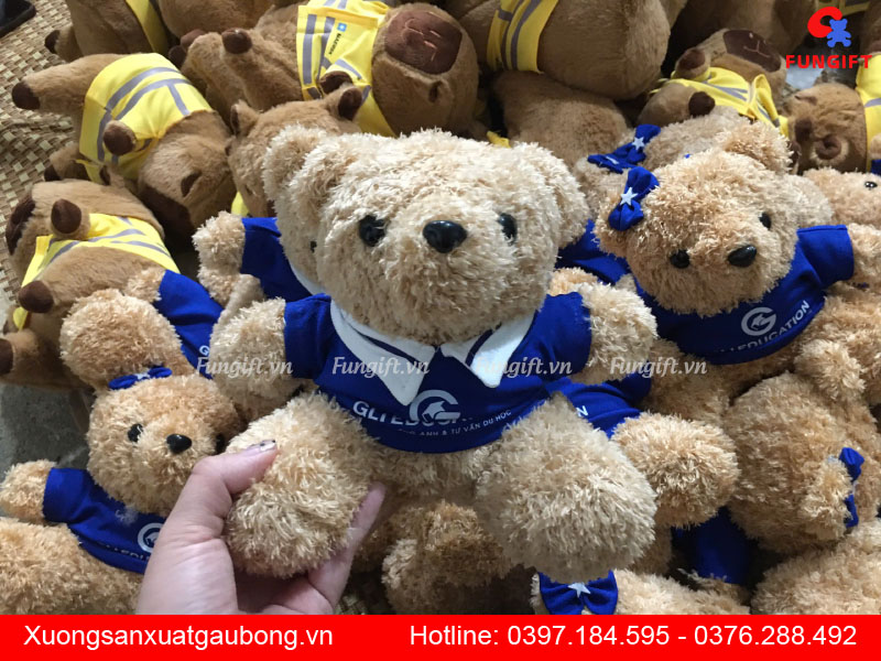 Mẫu gấu bông sản xuất tại xưởng