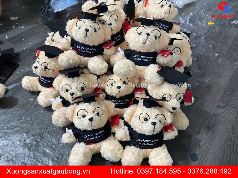 Mẫu gấu cử nhân in theo yêu cầu