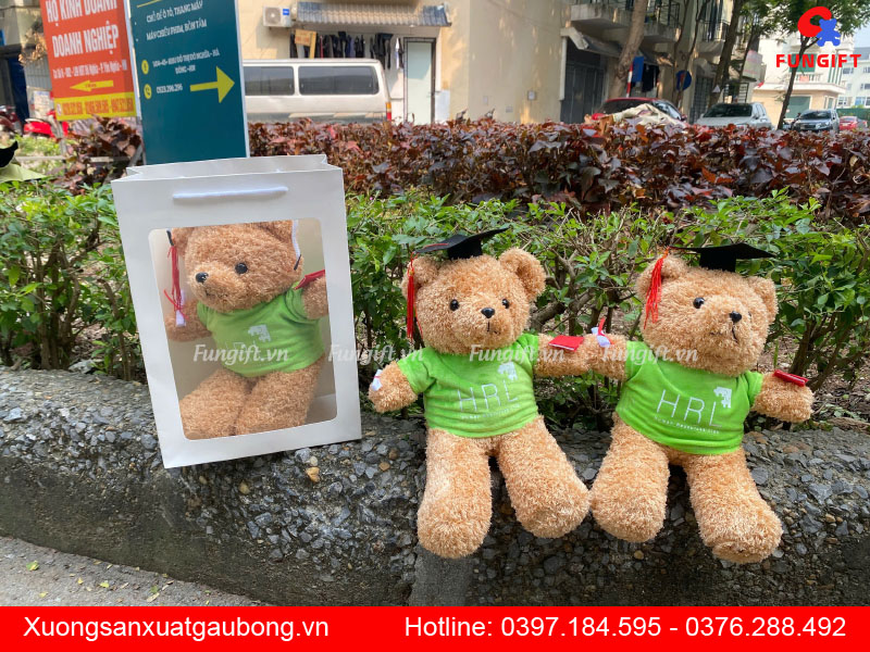 Mẫu quà tặng gấu bông dễ thương in tên