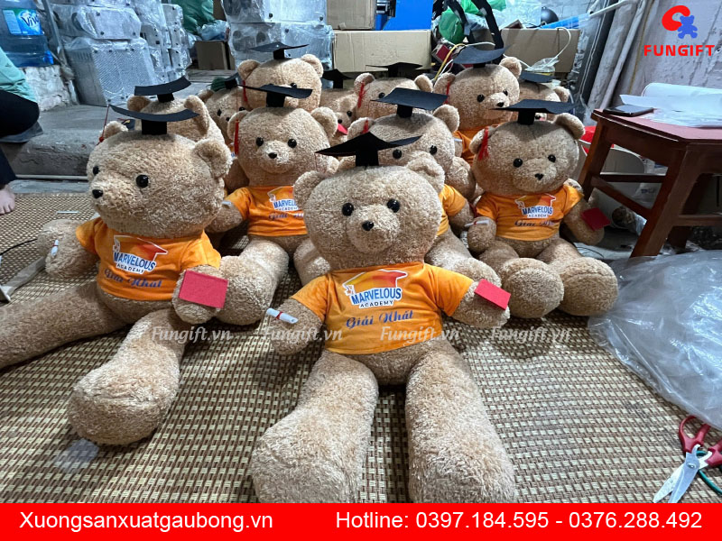 Nhận sản xuất gấu bông 80cm giá rẻ