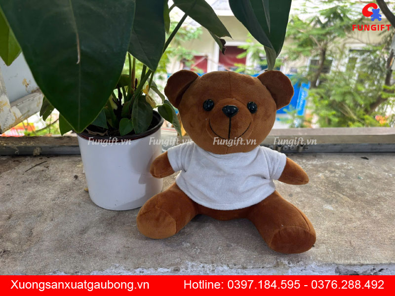 Sản xuất gấu bông in logo tại xưởng