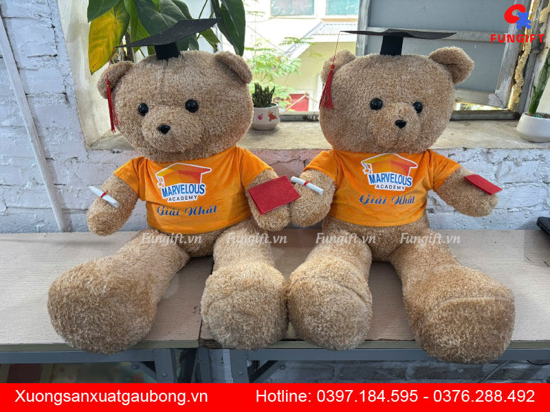 Sản xuất gấu bông in logo trang trí