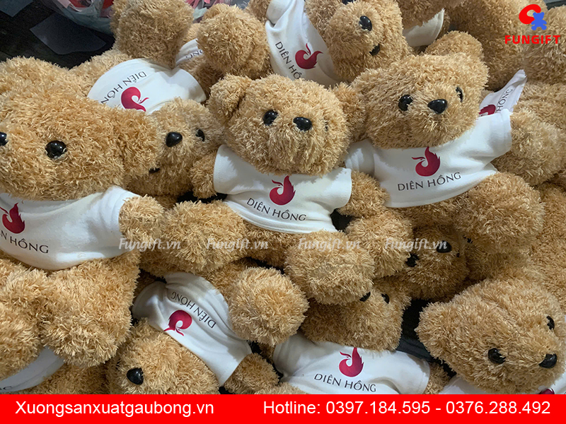 Xưởng gấu bông in logo Hà Nội