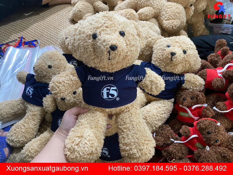 Gấu bông giá rẻ in logo