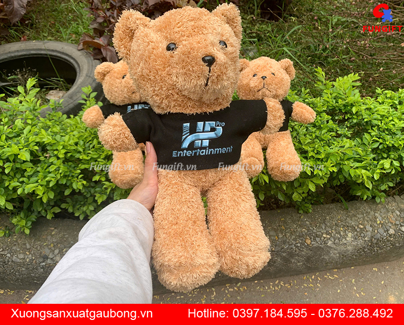 Gấu bông in logo Hà Nội