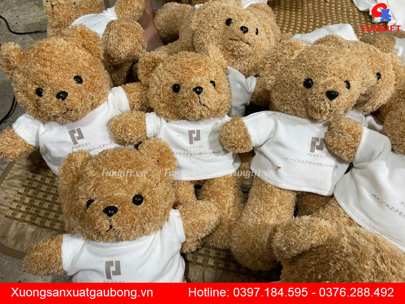 Gấu bông in logo theo yêu cầu
