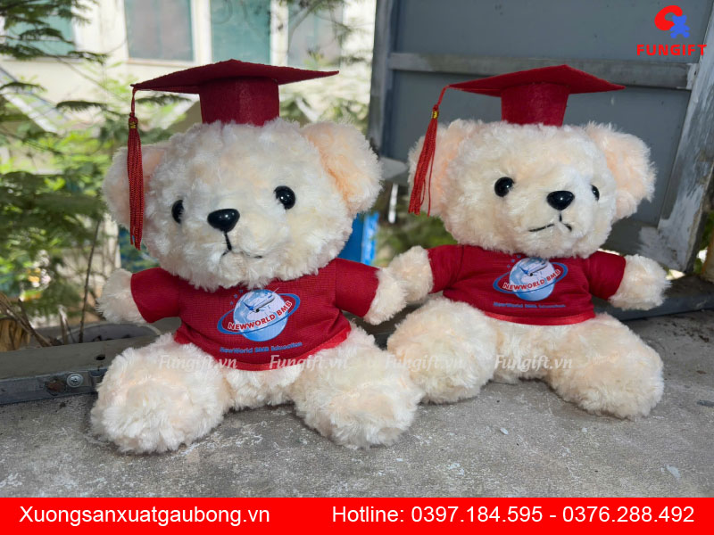 Gấu bông in logo theo yêu cầu