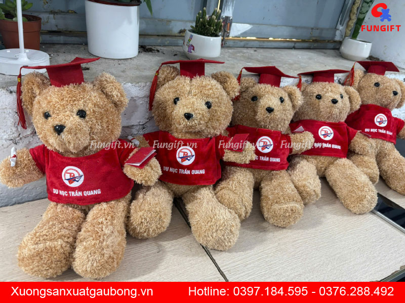 Gấu bông in quảng cáo