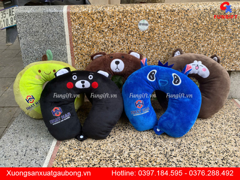 Gối cổ in logo quà tặng doanh nghiệp