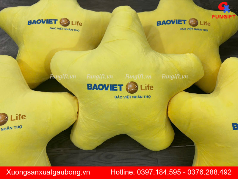 Gối ngôi sao in theo yêu cầu