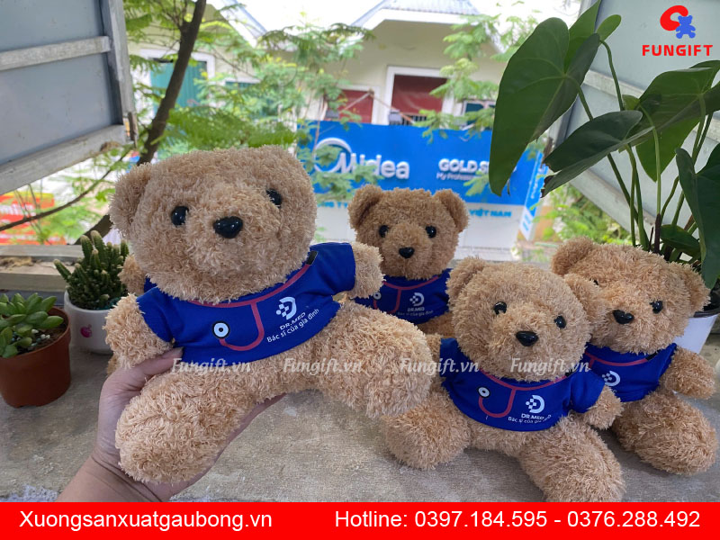 In logo lên gấu bông quà tặng