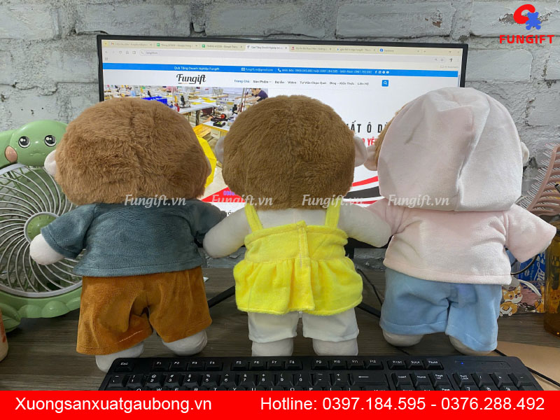 Làm gấu bông theo yêu cầu số lượng ít