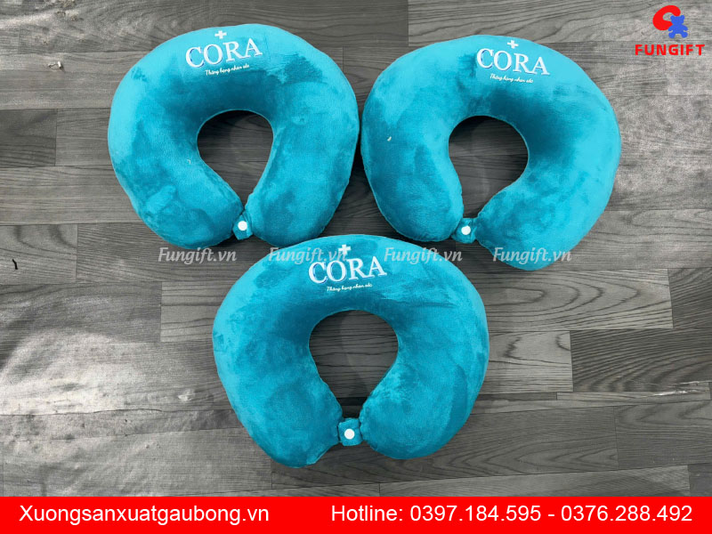 Quà tặng gối kê cổ in logo