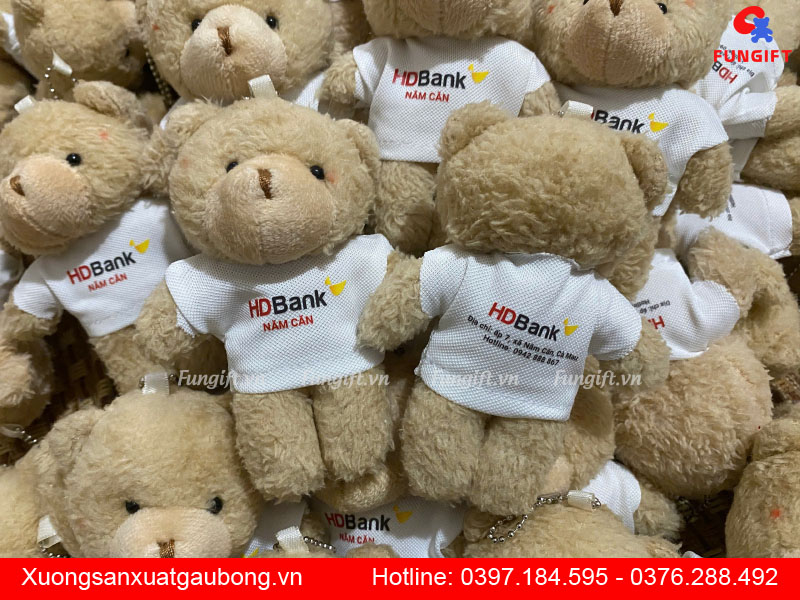 Sản xuất gấu bông móc khoá giá rẻ Hà Nội