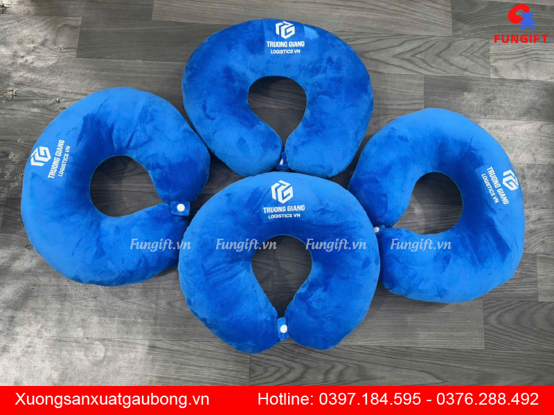 Xưởng gối cổ quà tặng in logo theo yêu cầu