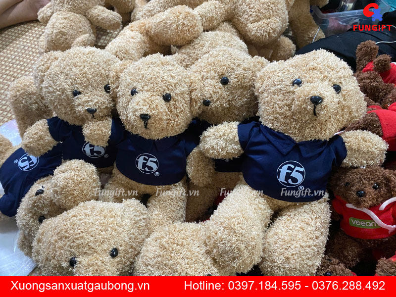 Xưởng may gấu bông in logo số lượng ít