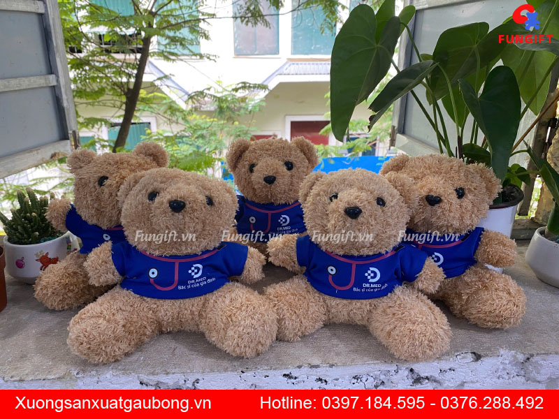 Xưởng sản xuất gấu bông in logo theo yêu cầu