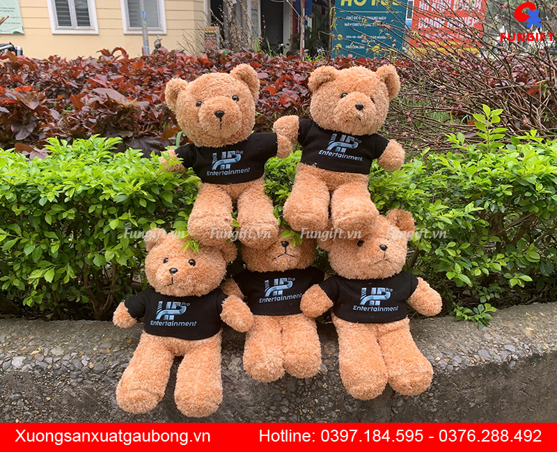 Xưởng sản xuất gấu bông in logo theo yêu cầu