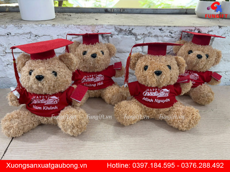 Mẫu gấu bông quà tặng tốt nghiệp