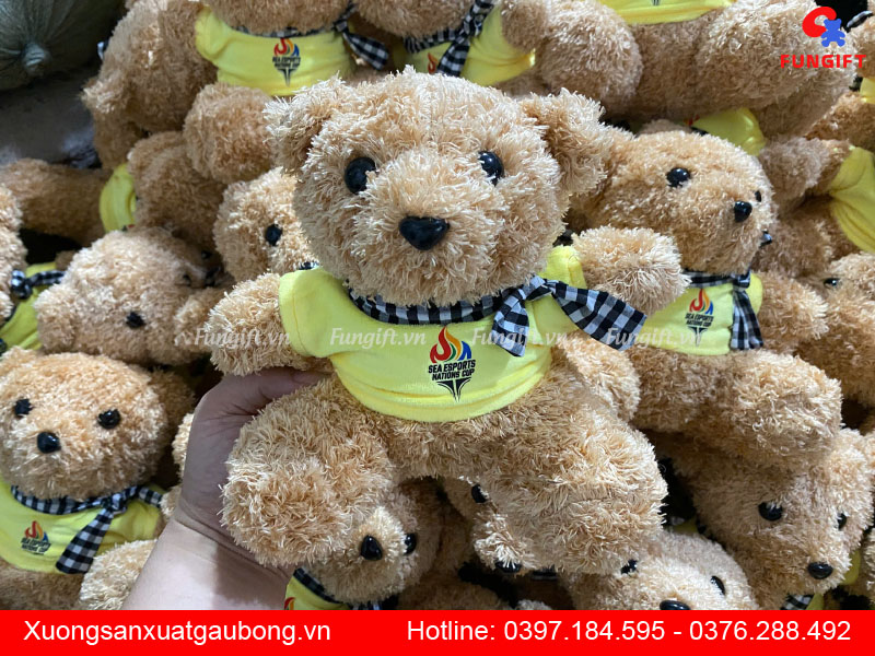 Gấu bông in logo theo yêu cầu