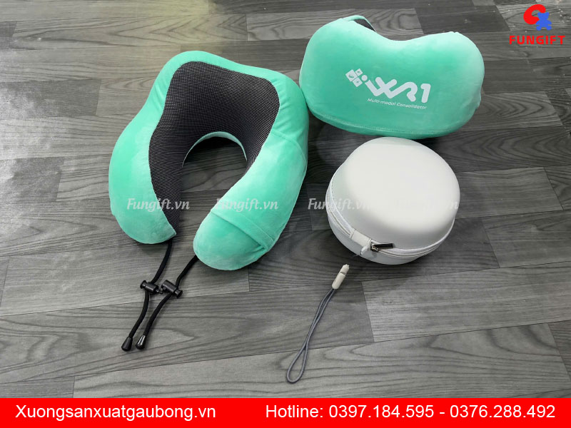 Gối cổ chữ U cao su non