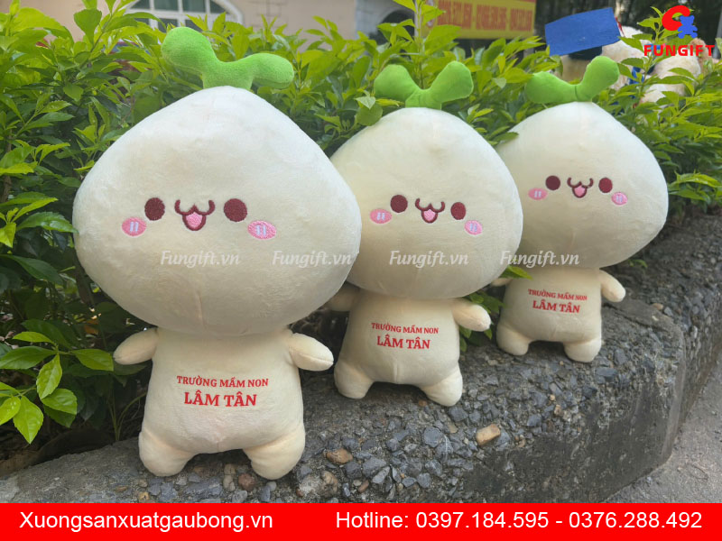 Mầm cây gấu bông in logo làm quà tặng