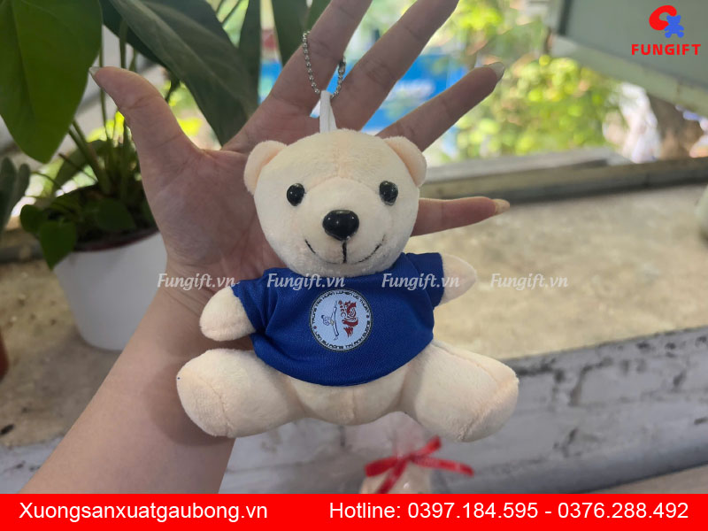 Móc khoá gấu bông làm quà tặng doanh nghiệp